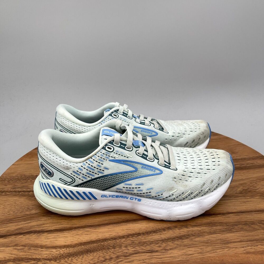 Brooks Glycerin GTS 20 Shoes Womens Size 7.5 B Green Running Comfort Walking Gym